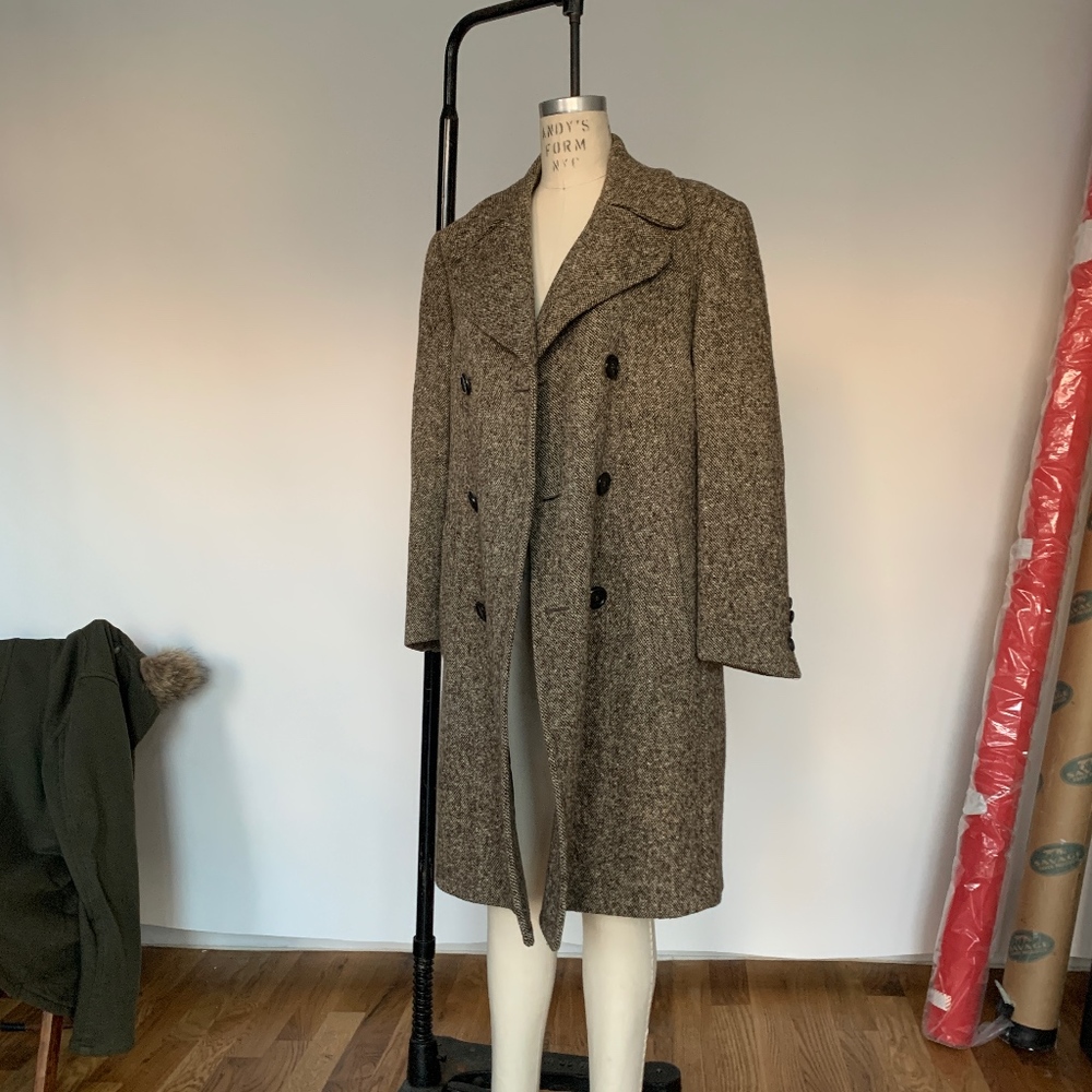 Dolce & Gabbana Tweed Winter Overcoat